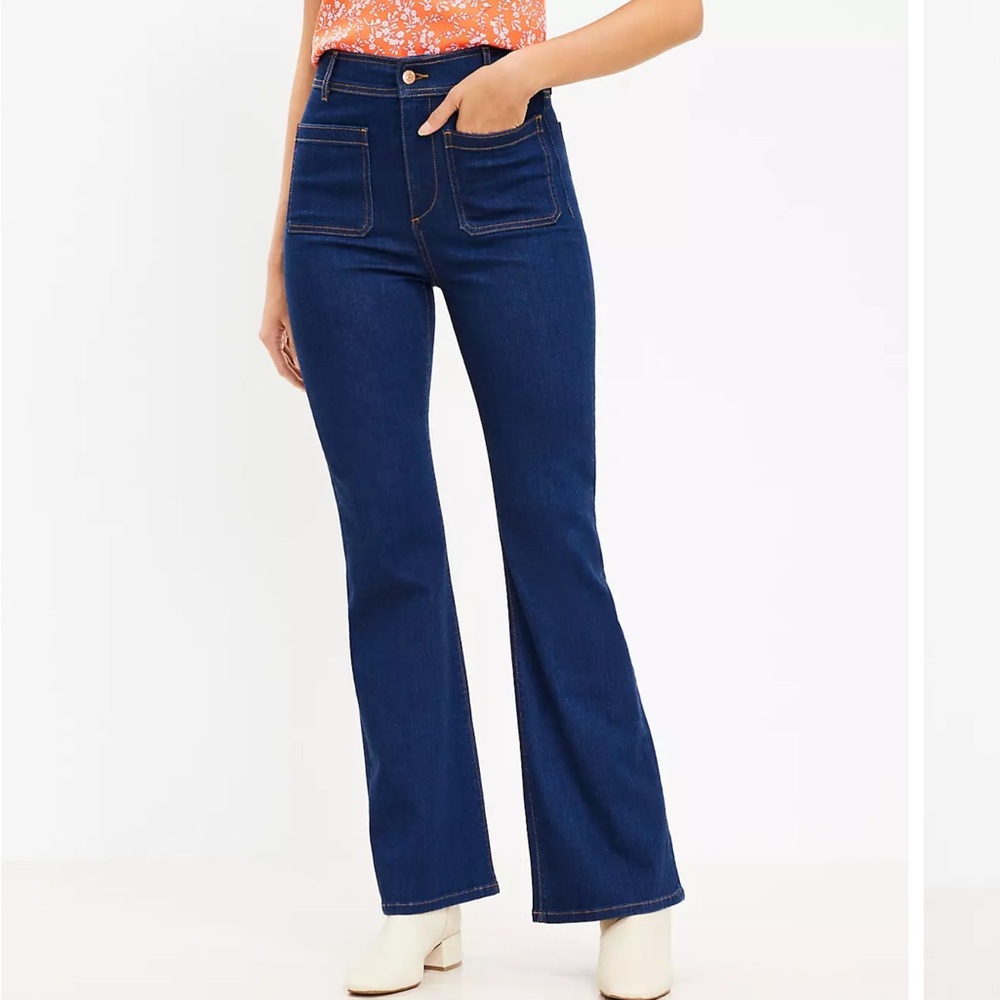 LOFT Patch Pocket Slim Flare